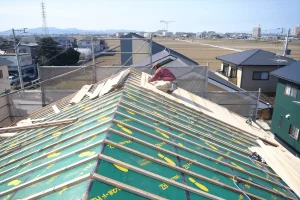 屋根下地施工